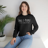 Dogs>People Crewneck Sweatshirt