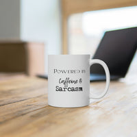 Powered by Caffeine & Sarcasm Mug