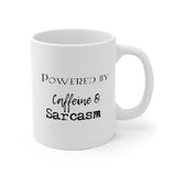 Powered by Caffeine & Sarcasm Mug
